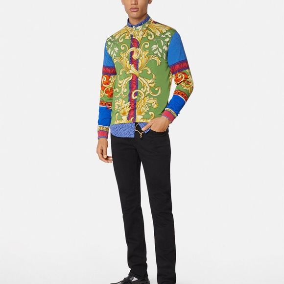 Authentic Versace Renaissance Silk sweater M size 48 - Picture 8 of 9